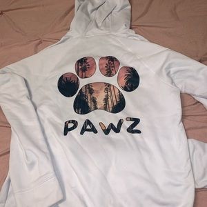 Pawz White Hoodie